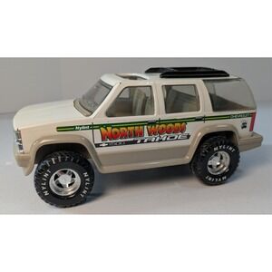 Vintage Nylint Chevy Tahoe North Woods 1500 White Pressed Steel Toy SUV 1996